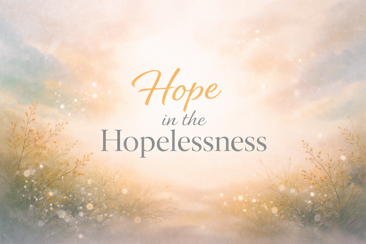 Hope in the Hope-less-ness.